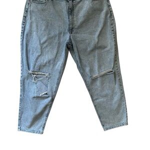 True Craft size 20WR Distressed Blue Jeans